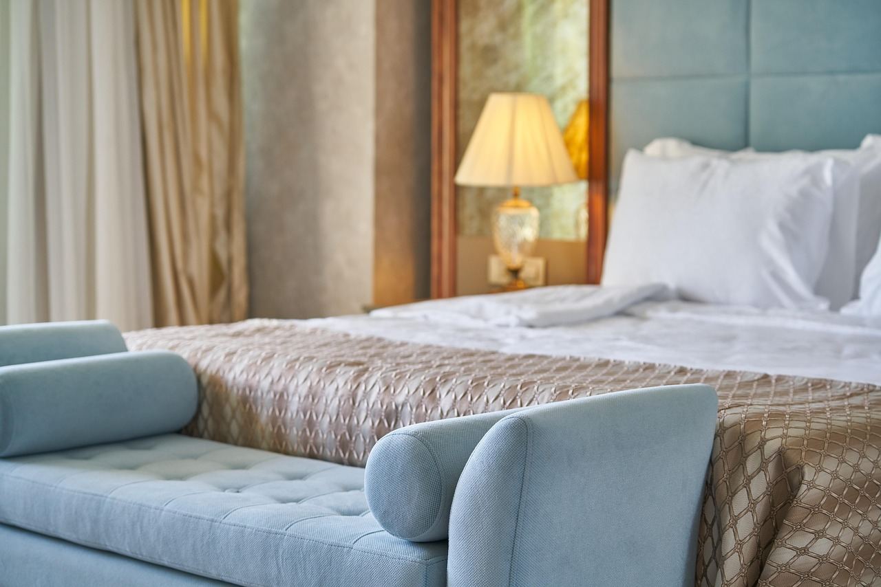 Luxury bedroom coastal decor